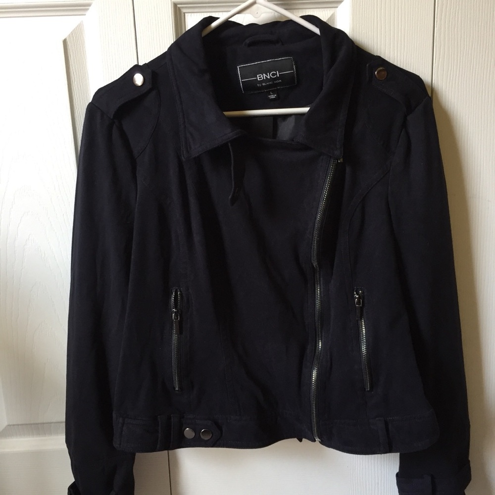 Navy Suede Moro Jacket